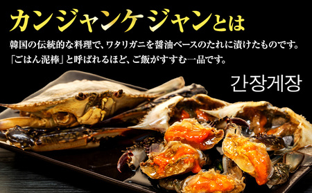 訳あり 南知多カンジャンケジャン カンジャンケジャン 中蟹1匹 ワタリガニの醤油漬け 魚介 魚介類 カンジャンケジャン 渡蟹 蟹 新鮮 グルメ カニ