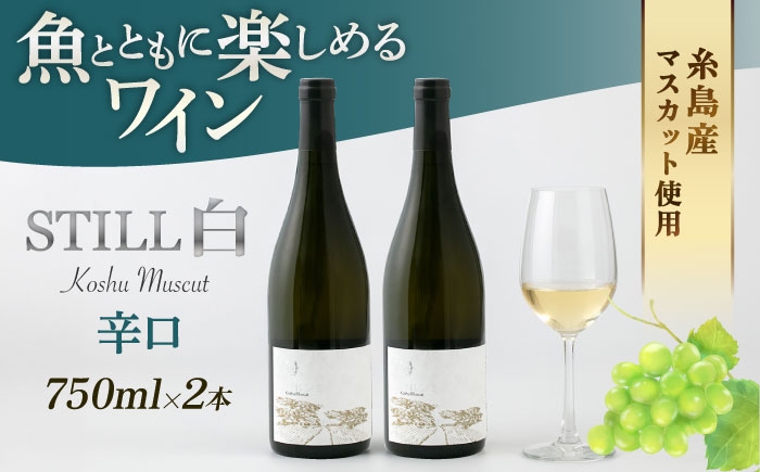 
                  【糸島マスエワイナリ】STILL 白 Koshu Muscut 2本 糸島市 / いとしのいとしま [AEP002]	母の日	父の日	ギフト
                