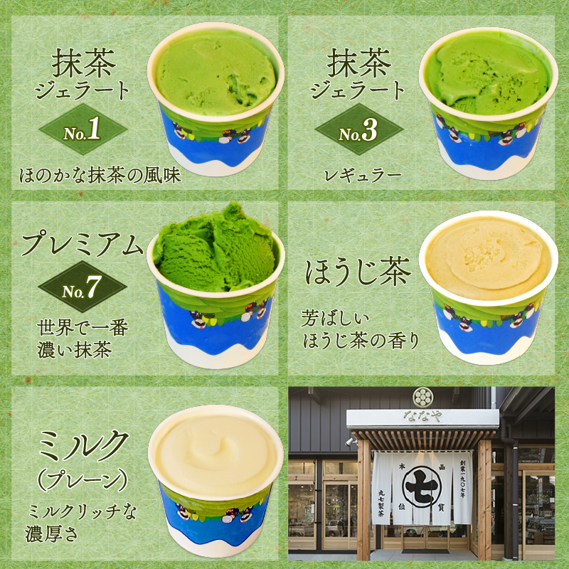 ジェラート 濃い 抹茶 プレミアム NO.7入り 5個 セット 世界でいちばん濃い抹茶 抹茶 ななや 丸七製茶 アイス クリーム ご褒美 デザート スイーツ お取り寄せ お菓子 ギフト 贈答 静岡県 藤枝市 ふるさと人気