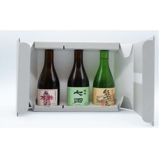 《The SAGA 認定酒》 清酒 佐賀の蔵元 のみ比べ 七田 / 万齢 / 能古見 300ml×3本セット【佐嘉蔵屋】受賞 日本酒  純米酒 特別純米酒 酒 飲み比べ 佐賀 The SAGA 認定酒