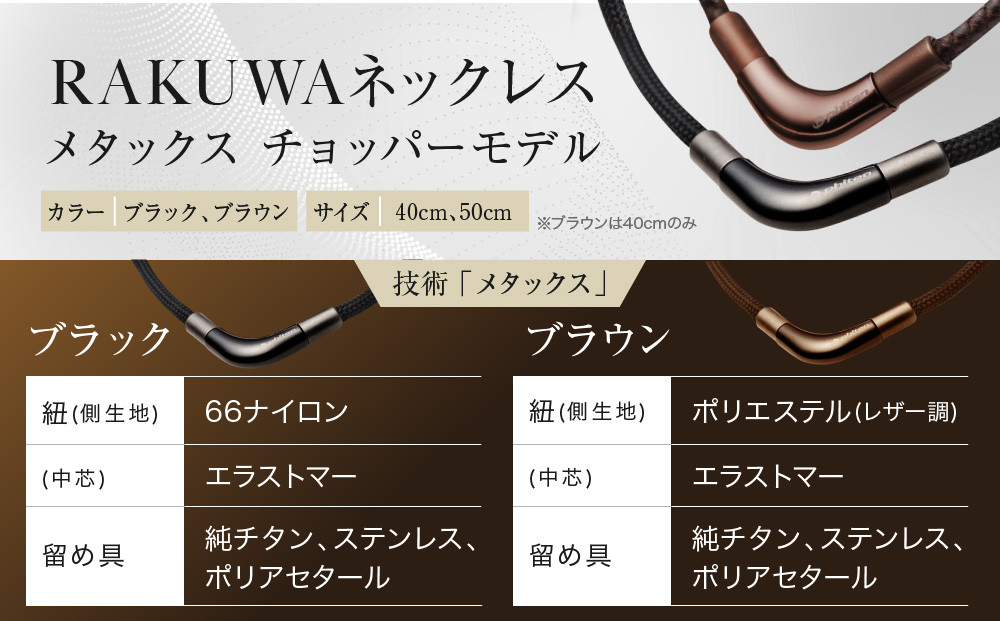 羽生結弦選手愛用【ファイテン】RAKUWAネックレス メタックス (チョッパーモデル) ブラック＜50cm＞｜京都 人気ブランド ネックレス［ 京都 phiten ユニセックス V字トップ シャープ カジュアル フォーマル ビジネス ボディケア 人気 おすすめ 健康 フィギュアスケート スポーツ 運動 アスリート シンプル  日常 着脱簡単 お取り寄せ 通販 送料無料 ふるさと納税 ］
