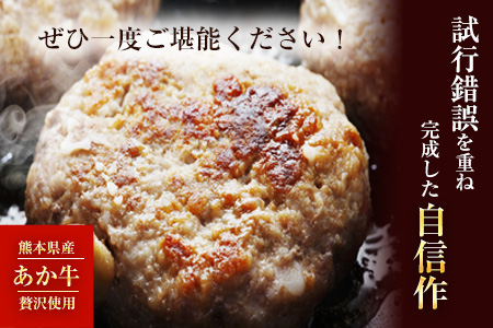 あか牛ハンバーグ 熊本県産あか牛を使用した贅沢ハンバーグたっぷり7個入り あか牛 赤牛 あかうし《7-14日以内に出荷予定(土日祝除く)》