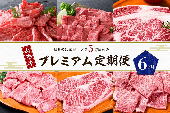 【数量限定】山形牛 最高級 プレミアム6ヶ月定期便 〜贈るのは【最高ランク】5等級のみ！〜