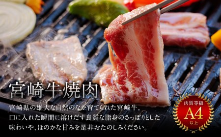 宮崎牛 ウデ 焼肉 400g ＆ 宮崎県産 和牛 小間切れ 100g ミヤチク 冷凍 内閣総理大臣賞受賞 宮崎県産 牛肉 送料無料 BBQ バーベキュー キャンプ 牛肉 炒め物 調理 ギフト プレゼン