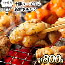 【ふるさと納税】北海道　牛ホルモン｜十勝ハーブ牛　味付きホルモンミックス＜計800g＞　※オンライン申請対応