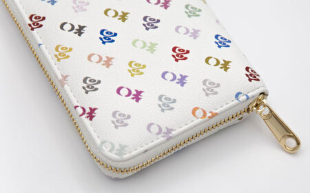 高知の財布 ホワイト×カラフル / 高知 ブランド 財布 長財布 合成皮革 革 アパレル ビジネス 贈り物 プレゼント ご当地 【株式会社ブランド高知】[ATDW004]