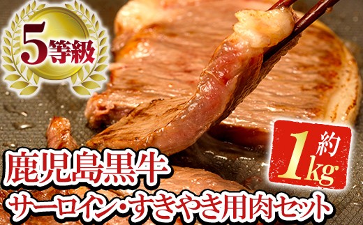 
鹿児島黒牛 3種 食べ比べ 1kg サーロインステーキ 400g（200g×2P） リブロース スライス 300g×1P 肩ロース スライス 300g×1P A5等級 内閣総理大臣賞受賞！日本一 の 鹿児島黒牛 冷凍 小分け 国産 鹿児島県産 希少部位 赤身 BBQ すきやき しゃぶしゃぶ 焼肉 にも便利【E-301】【E-52H】
