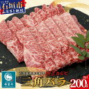 【ふるさと納税】石垣島産 黒毛和牛 新里牛 特上カルビ 三角バラ（200g×1）200g SZ-15