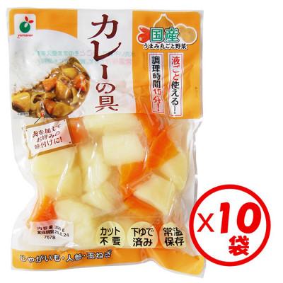 ふるさと納税 射水市 「うまみ丸ごと野菜 国産カレーの具 300g」×10袋