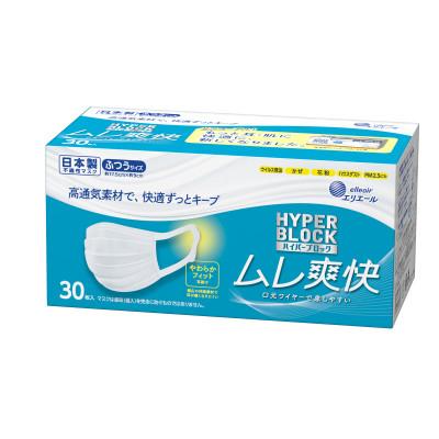 ふるさと納税 さくら市 ハイパーブロックマスク ムレ爽快 ふつうサイズ 30枚×4箱