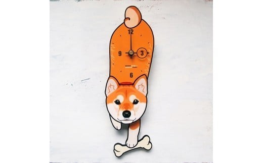 
柴犬-犬の振り子時計 C-CD-002A
