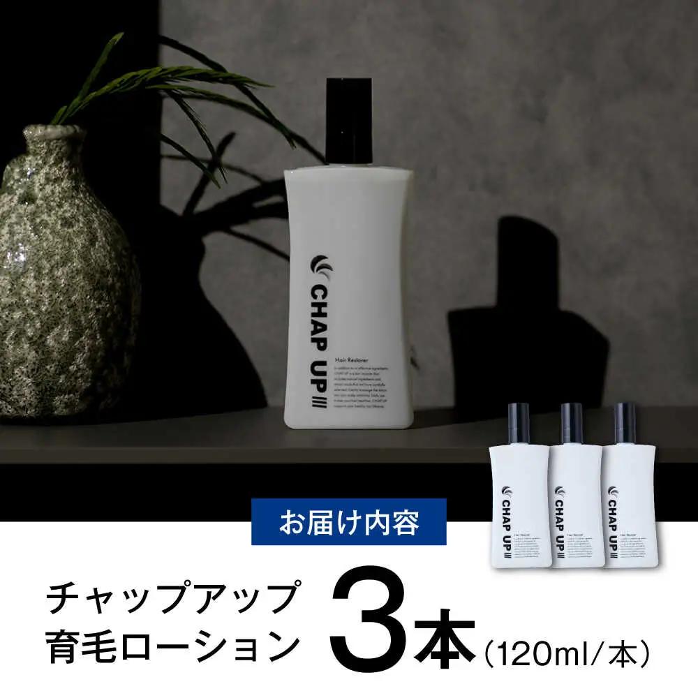 薬用育毛剤 チャップアップ CHAP UP 120ml×3本 髪 育毛 脱毛予防 発毛促進 男性用[AIDV002]