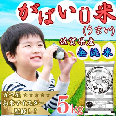 ふるさと納税 伊万里市 がばいU米(うまい) ブレンド米 【無洗米】5kg お米マイスター厳選(伊万里市)
