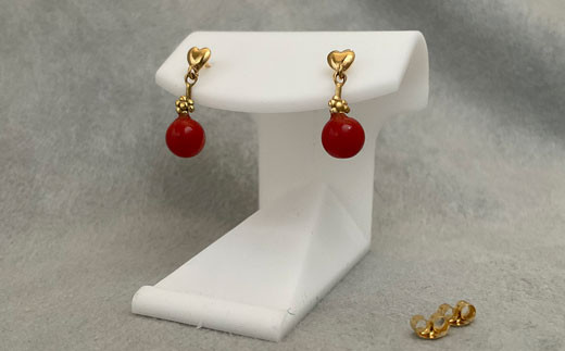 さんごの吉良：赤珊瑚のピアス2