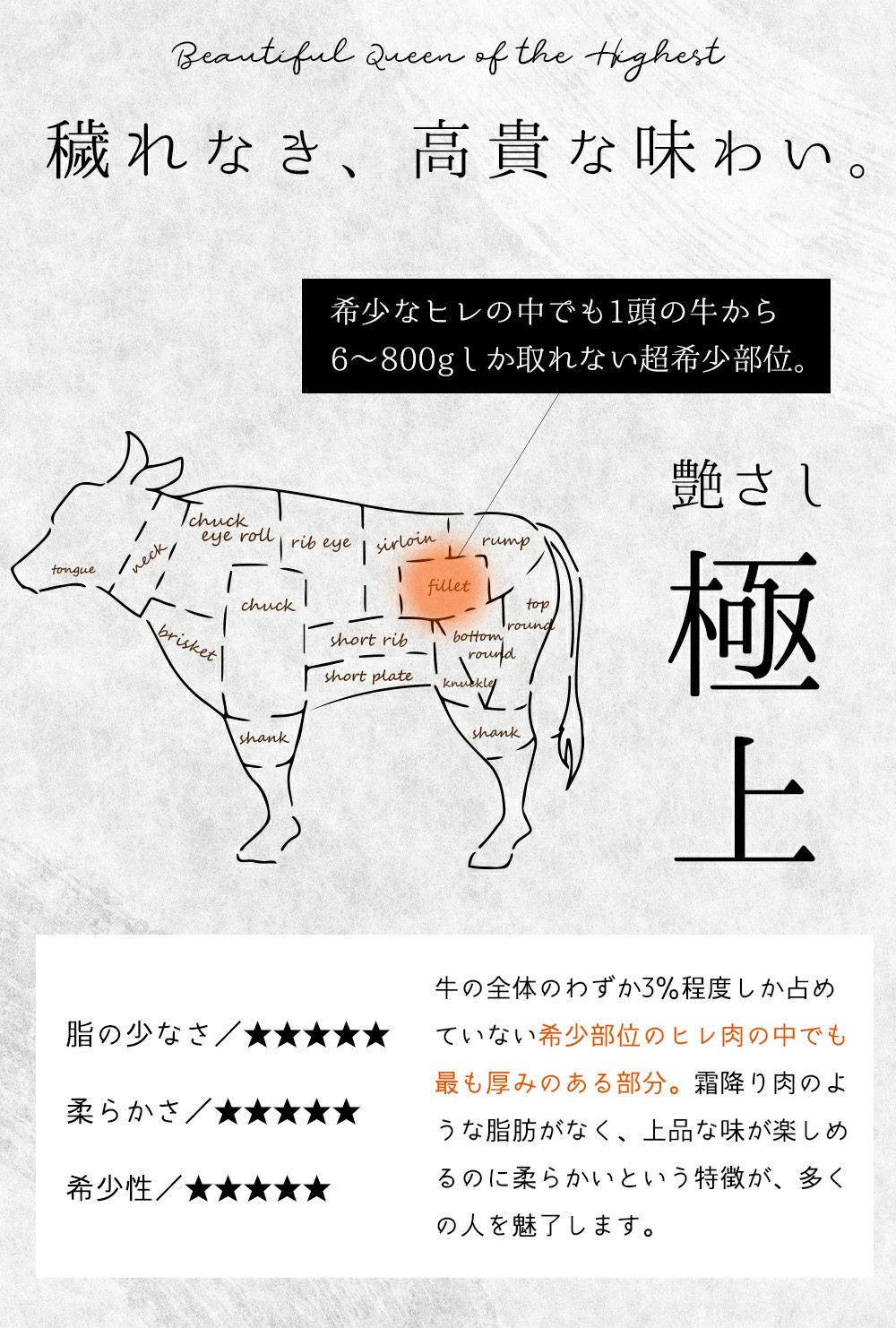 佐賀牛ヒレステーキ200g×2 161-J781