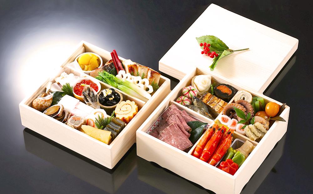 西村屋謹製　おせち二段重　お届け日：2026年12月31日　※配送不可地域有