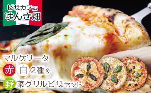
            本格窯焼き！ げんき畑 ピザ 3枚セット＜マルゲリータ(赤・白)＆野菜グリルピザ＞ ピザ 冷凍ピザ ピザ 冷凍 窯焼き ピザ 人気 ピザ おすすめ ピザ 食べ比べ ピザ ピザセット マルゲリータ ピザ 野菜 グリル ピザ
          