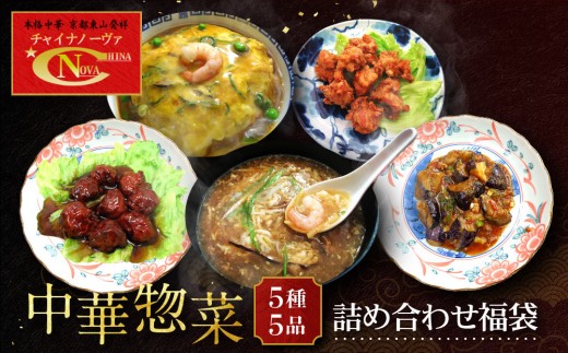 
                  【チャイナノーヴァ】中華惣菜5種5品詰め合わせ福袋｜台湾出身シェフ 本格中華 レビュー高評価 人気セット [ 中華料理 中華 惣菜 あと一品 簡単 時短 冷凍 グルメ おすすめ 唐揚げ 肉団子 かに玉 フカヒレ お取り寄せ 通販 送料無料 ]
                