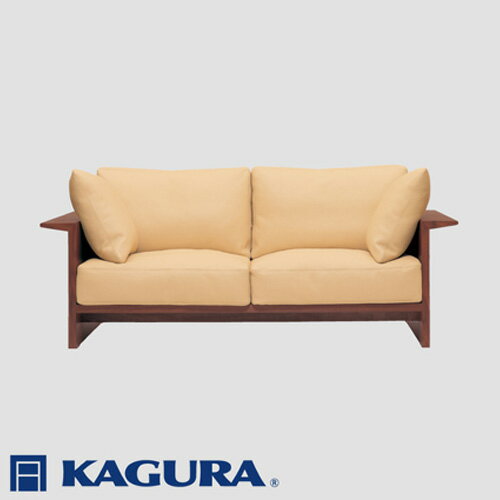 【ふるさと納税】家具蔵 KAGURA 2Pソファ ウイング ウォールナット材 家具 ソファー 2人掛け sofa リビングソファー 木材 無垢材 職人 手作業 天然木 高級木材 無添加 安全 ジャパニーズモダン 高級家具 熟練 無着色 おしゃれ 天然木無垢材 【（株）アイダ】 【ho1219】