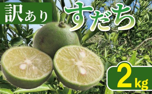訳あり すだち 2kg サイズ不揃い 家庭用 すだちゼリー すだち果汁 すだち酢 徳島県産すだち 柑橘 果物 訳ありすだち くだもの フルーツ 旬 期間限定 川島えがお倶楽部 2026年8月上旬～発送予定 徳島県 吉野川市