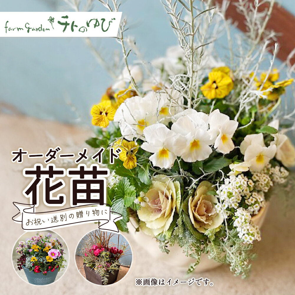 【ふるさと納税】オーダーメイド型（花苗） 花 寄せ鉢 贈り物 オーダーメイド プレゼント 記念日 お祝い 鳥取県 倉吉市