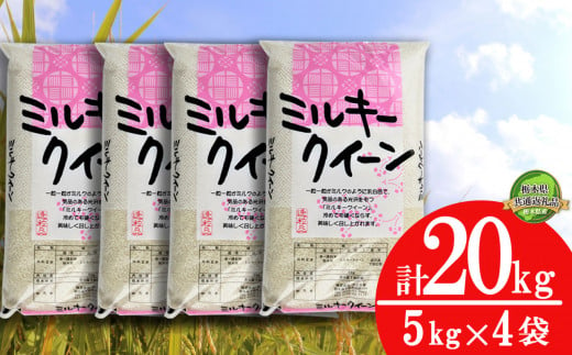 令和6年度 新米 ミルキークイーン20kg（5kg×4袋） | 白米 精米 お米 ブランド米 栃木県共通返礼品 栃木県産 栃木県 特産品 下野市 送料無料