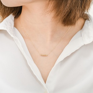 K18 イエローゴールド ムーブ ハニーカットボール 5粒 ネックレス BNC-0245