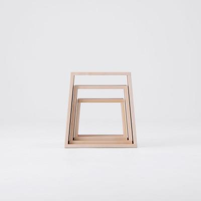 ふるさと納税 旭川市 旭川家具　コサイン　cosine　ネストスツール　北海道タモ_06153 |  | 01