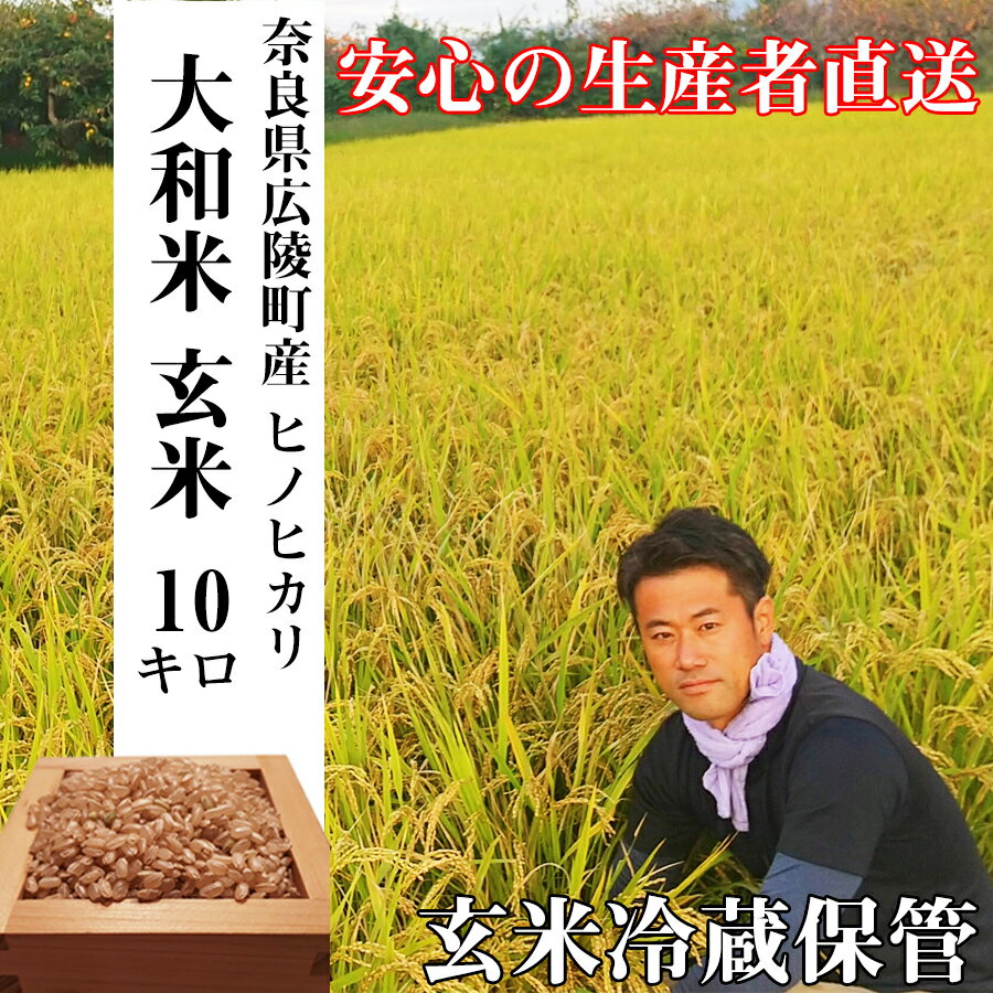 【ふるさと納税】《新米》【令和7年度産】【11月下旬より順次発送予定】色彩選別加工済大和米 奈良県広陵町ヒノヒカリ玄米10kg /// ひのひかり ヒノヒカリ ブランド米 玄米 ご飯 お米 大和米 おにぎり おむすび 安心 安全 美味しい 人気 直送 奈良県 広陵町