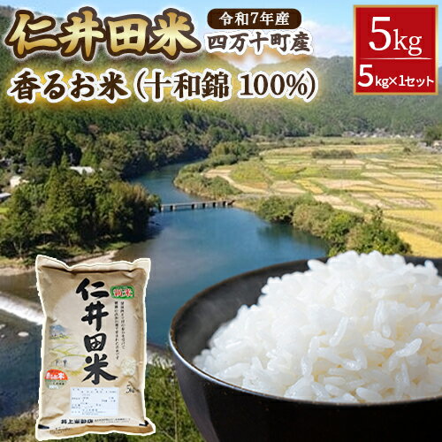 【ふるさと納税】【スピード発送】 令和7年産米 井上米穀店の香るお米 5kg （十和錦 100%）新米 米 こめ コメ 農家 こだわり お米 おこめ ブランド米 米処 香り米／Bib-07