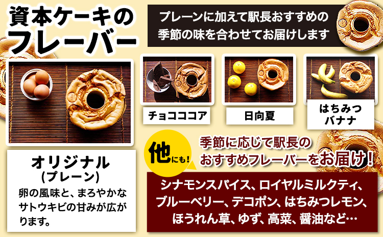 南阿蘇鉄道長陽駅発駅長オススメ資本ケーキ2個セット 久永屋《60日以内に出荷予定(土日祝除く)》シフォンケーキ---sms_fhsoshnk_60d_26_13500_2set---