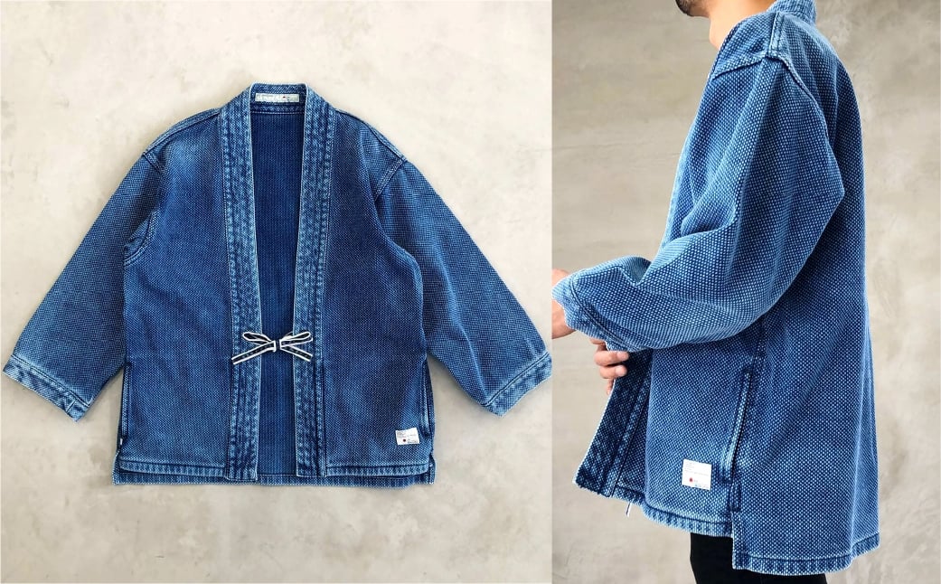 BLUE SAKURA刺し子着物ジャケット（長袖）DNTSW03LID