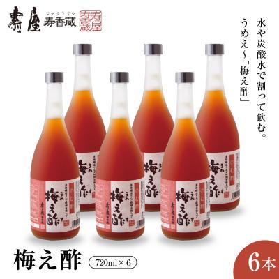 ふるさと納税 東根市 のむ酢梅え酢720ml6本 山形県 東根市 壽屋提供 hi036-081