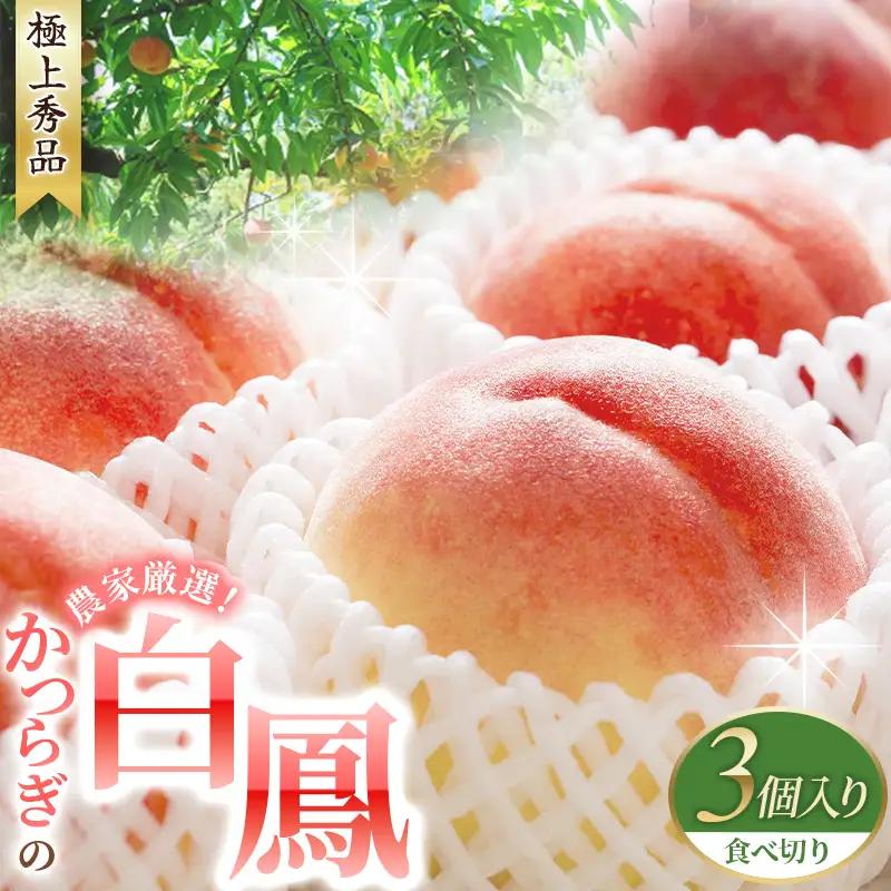 【予約受付】桃の王様 白鳳  特秀品  うれしい食べきり容量 3玉 【2027年6月20日頃～順次発送予定】（お届け日指定不可）/ 桃 もも 白鳳 フルーツ 果物 くだもの 【kgr010】