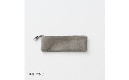 ENISICA エニシカ ジビエ鹿革 カクシカ ペンケース 雪曇（ゆきぐもり）