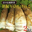 【ふるさと納税】 【2025年3月中旬から順次発送予定】【京の伝統野菜】朝掘り京たけのこ 2kg ふるさと納税 京都 竹の子 筍 たけのこ タケノコ 朝掘り 料亭 逸品 やわらかい 春 味覚 京都府 長岡京市 NGL001