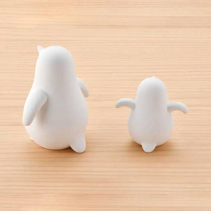【波佐見焼】 置物 ・ペンギン大小（無釉・つや無し） インテリア 陶器 雑貨 【アトリエやま】 [RE08]  波佐見焼