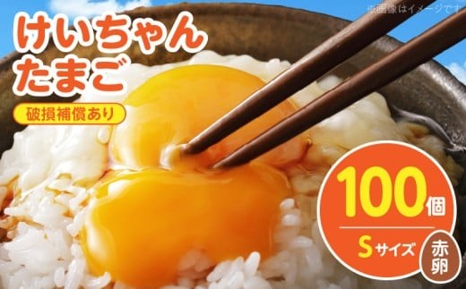 けいちゃんたまご　赤　Sサイズ　 100個 C01007