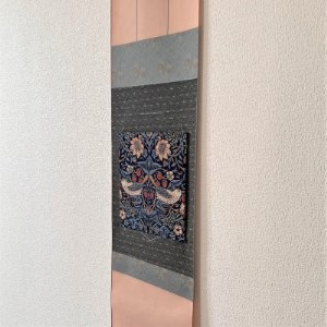 ウィリアムモリス壁掛け 色紙掛軸セット (いちご泥棒)【1307260】