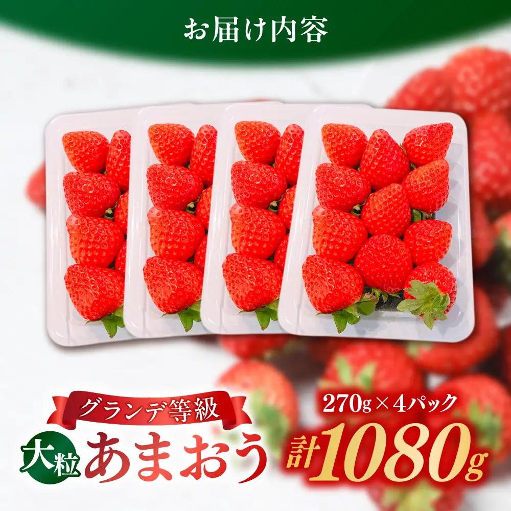 【先行予約】博多あまおう いちご 1080g [BGBQ001] あまおう