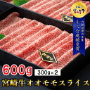 【ふるさと納税】【宮崎牛】 宮崎牛 オオモモ スライス すき焼き 合計600g 300g×2箱 化粧箱 [ハツトリー 宮崎県 美郷町 31aw0009] 冷凍 牛肉 内閣総理大臣賞受賞 宮崎県産 送料無料 焼きしゃぶ 薄切り うす切り ギフト 贈り物 プレゼント 肉巻き サシ 赤身 巻物