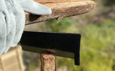 [Kanenori] フルタング両刃鉈 ハシツキスタイル 鋼典 キャンプ用品 アウトドア用品 枝打ち 園芸 [五十嵐刃物工業] 【042S007】