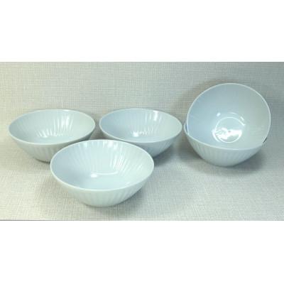 ふるさと納税 長崎県 【波佐見焼】φ14.5cmの小鉢5個組  花ふわり白  5　10141
