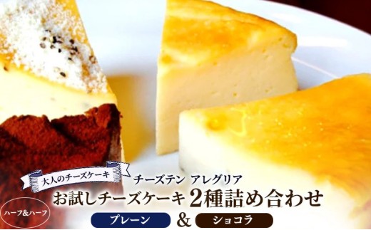 チーズケーキ ベイクド チーズ プレーン ショコラ 食べ比べ ハーフ&ハーフ 2種詰め合わせ セット スイーツ デザート おやつ チョコ チョコレート 紅茶 コーヒー ワイン ウイスキー 日本酒 チーズ専門店 セット 香川県 丸亀市