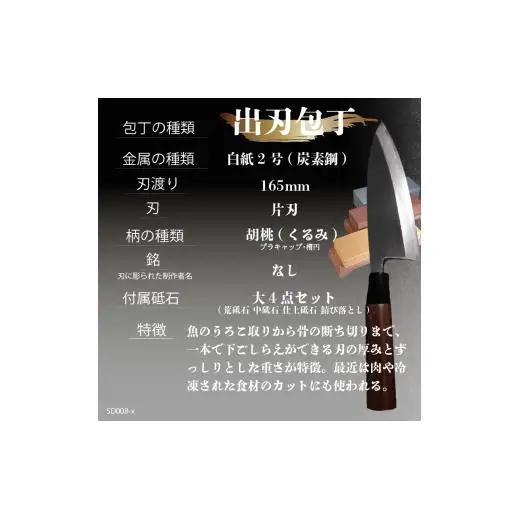 【出刃包丁15cm砥石セット】 鍛造包丁