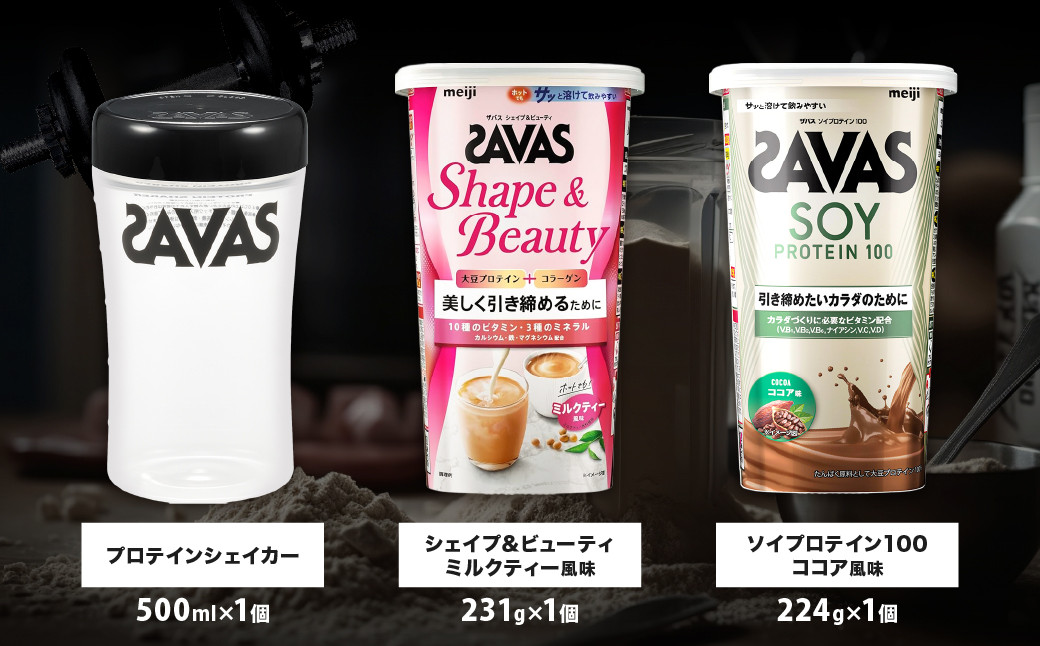 定期便【2ヶ月毎に3回お届け】ザバスソイ100＋S&Bライトセット 