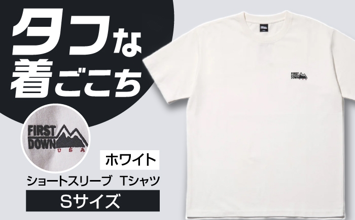 
                  Tシャツ 半袖 FIRST DOWN USA ショートスリーブ Tシャツ Sサイズ WHITE アウトドア シンプル メンズ レディース ユニセックス トップス インナー クルーネック 丸首 綿100% コットン ヘビーウェイト 厚手 丈夫 ビッグシルエット 無地 ワンポイント ロゴ 刺繍 カジュアル ストリート スポーツ おしゃれ おすすめ 人気 岐阜市 / 水甚 [ANHZ015]
                
