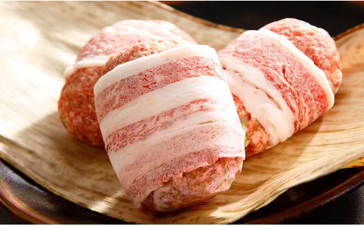 1回：Y095SM1【カネ吉山本】特選黒毛和牛／近江牛 プレミアムハンバーグ 5個箱入 150g×5個