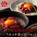 【ふるさと納税】熊本特産馬刺し ユッケ 食べ比べ セット 合計250g 【 ユッケ ・ ネギトロ 】ソムリエ セレクト 本場 熊本県 馬刺し 馬肉 肉 食べ比べ ヘルシー 赤身 くまもと 冷凍 送料無料