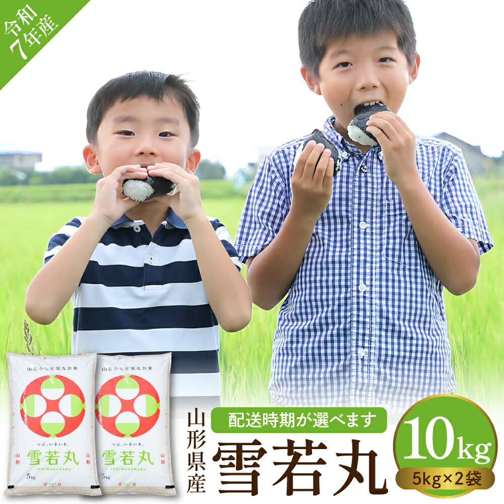 【ふるさと納税】 ★5.00高評価★ 米 雪若丸 10kg ( 5kg × 2袋 ) / 発送時期が選べる 令和7年 2025年 お米 精米 ブランド米 ご飯 おにぎり 弁当 小分け 便利 個包装 お取り寄せ ご当地 特産 産地直送 送料無料 東北 山形県 東根市